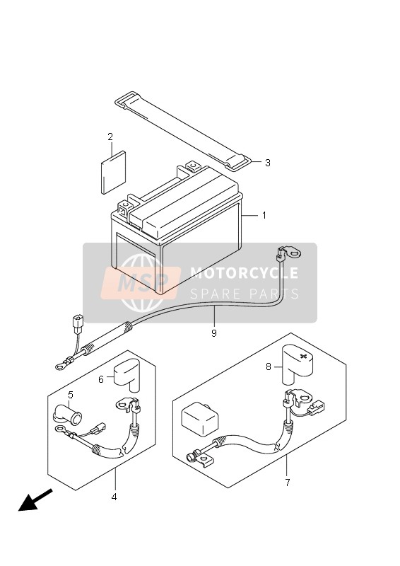 Suzuki UH125 BURGMAN 2008 Battery for a 2008 Suzuki UH125 BURGMAN